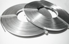 10mt /rotolo  di filo alluminio piatto 5x1mm colore argento bijoux