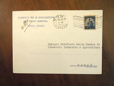 PIANO MARSHALL  UFFICIO TECNICO Roma 1949 COMITATO PER LA DIVULGAZIONE