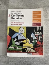 CONTEXTOS LITERARIOS VOL.2 - SEGUNDA EDICION - GARZILLO e CICCOTTI  - ZANICHELLI