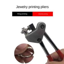Pinza a pressione manuale pinza timbro gioielli strumento marcatura forza di stampaggio lettere