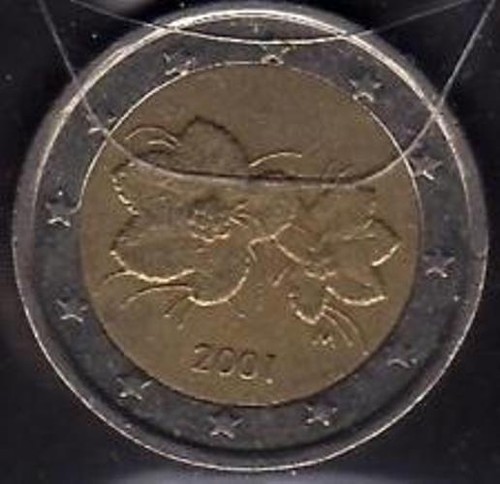Moneta euro finlandia anno - moneta,
