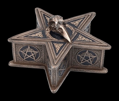 Scatola pentagramma corvo - scatola,