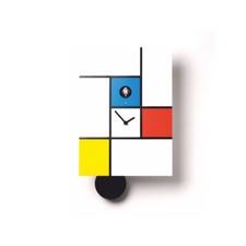 Mondrian Orologio cucu da parete Domeniconi