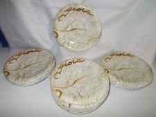 PIATTINO SOTTOTAZZA CAPPUCCINO THUN SERIE CREME SCRITTA GIOIA PORCELLANA CM 15