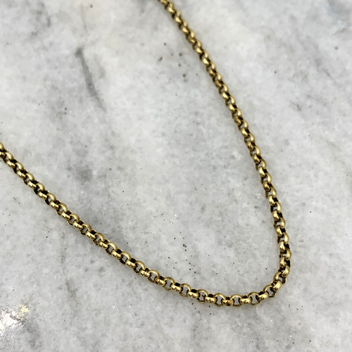 Collana oro giallo 375 con - in,