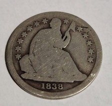 1838 SEATED LIBERTY DIME USA