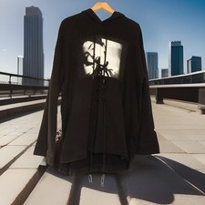 Felpa con cappuccio stampata