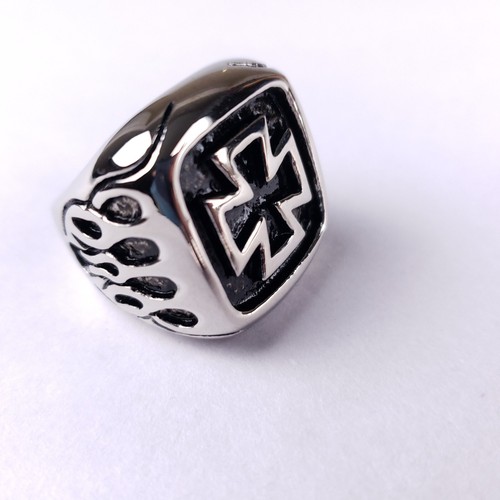 Anello uomo biker croce - uomo,