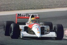 Cartolina Ayrton Senna McLaren