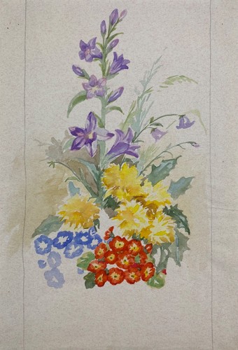 Acquerello fiori estivi - acquerello,