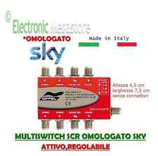 MULTISWITCH A 4 INGRESSI SAT E USCITA SCR PER IMPIANTI CONDOMINIALI OMOLOGAT SKY
