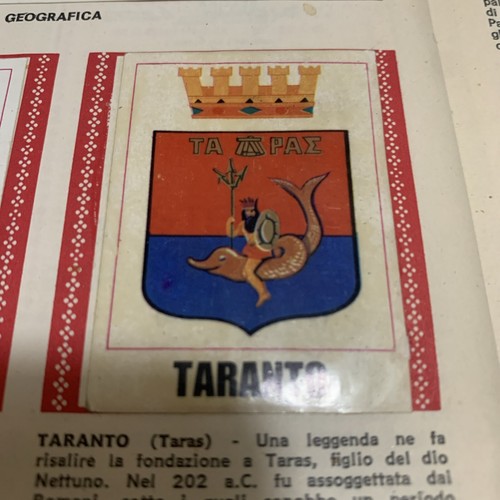 Figurina stemma taranto - figurina,
