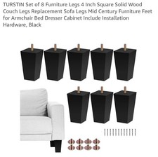 8 Pezzi Gambe per Mobili 4