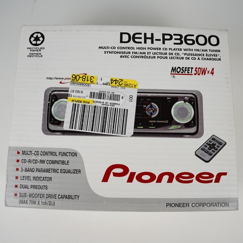 Pioneer deh p3600 lettore - pioneer, cd