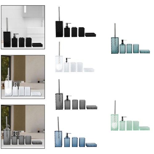 Pezzi set accessori bagno - 5,