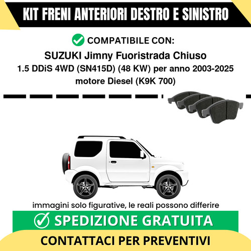 Pastiglie freno anteriori per - anteriori,