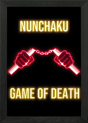 Nunchaku framed wall art - nunchaku,