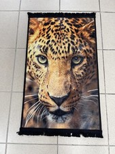 Tappeto lavabile in lavatrice 50x80 cm/indoor/design leopardato/schieno in cotone