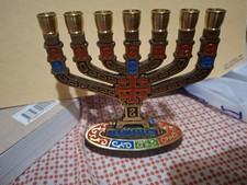 Mini Menorah 7 candele vintage