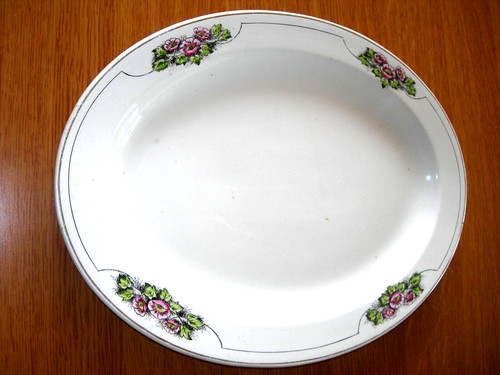 Grande piatto ovale ceramica - piatto,