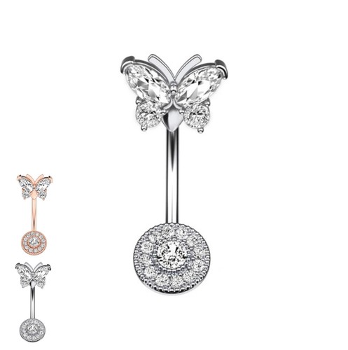 Piercing ombelico curvo in - a,