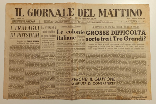 Giornale mattino luglio - mattino,