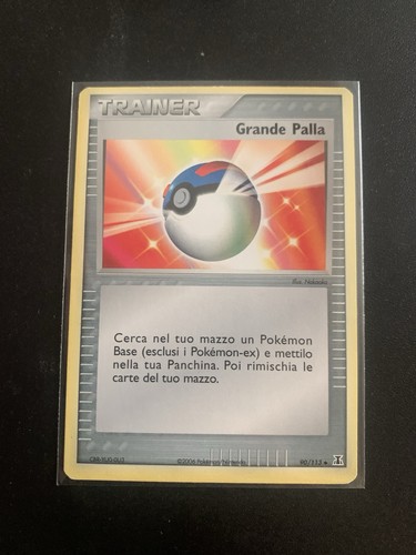 Carta pokémon grande - pokémon, palla