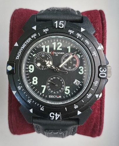 Orologio nero uomo sector - uomo, |