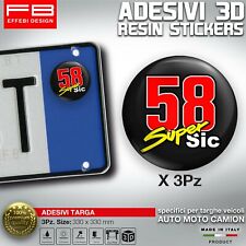 Adesivi Sticker Targa Plate Sic 58 Super Sic Tribute Simoncelli Memory Legend 