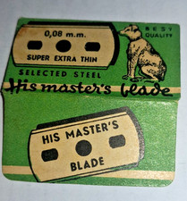 "HIS MASTER 3b"-  Lametta da collezione Hojas de afeitar Vintage Razor blade