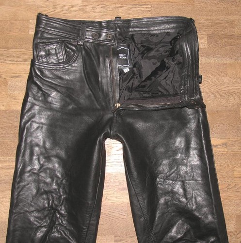 Jeans pelle uomo biker - da,