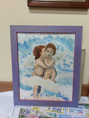 Quadro dipinto mano olio - quadro,