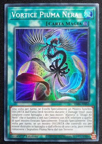 Vortice piuma nera super rara - super,