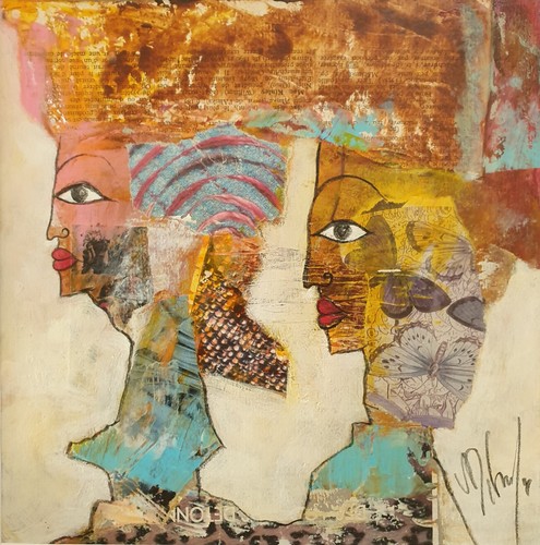 Peinture collage sign - peinture,