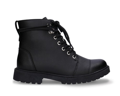 Stivaletti neri montone - , combat