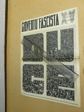 Discorso Mussolini Pietro Toselli Stampa Regime Fascista GUF Pirandello sport di