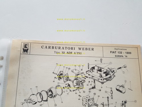 Weber carburatore adf 250 - weber, 32