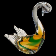 Cigno scultura in Vetro Sommerso Murano Vintage