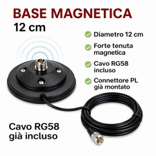 BASE MAGNETICA 12cm ATTACCO