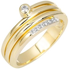Anello IN 585 Oro Con 8