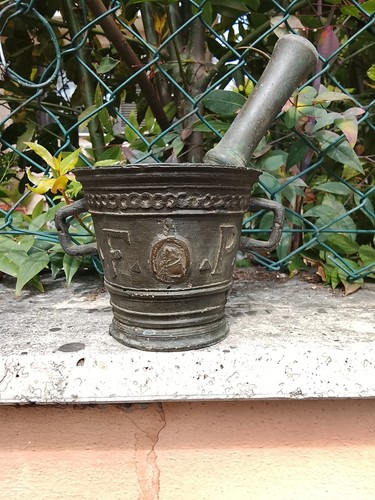 Antico mortaio bronzo - mortaio, in