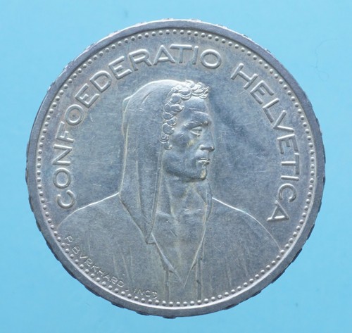 Svizzera franchi 1931 - 5, tipo
