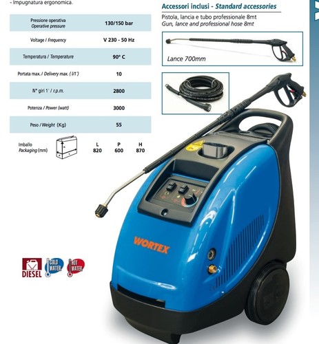 Idropulitrice diesel wortex - diesel,