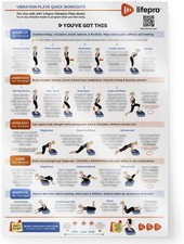 Lifepro Poster Allenamento Piastra Vibrante per Tutto il Corpo - Vibrazione Completa