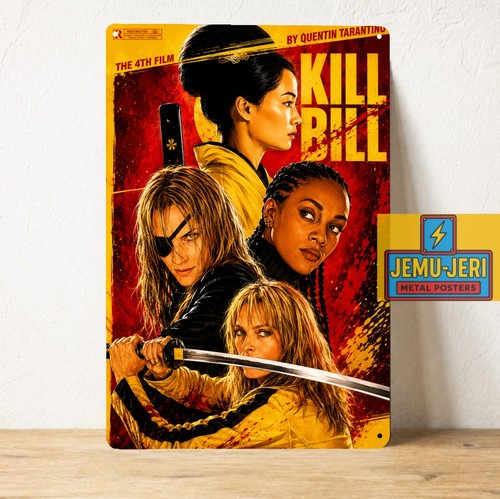 Poster metallo film kill - poster,