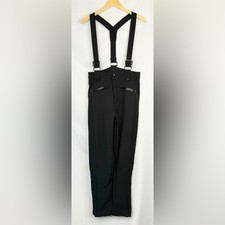 Pantaloni donna sci snowboard taglia 10 bretelle neve inverno caldo idrorepellente