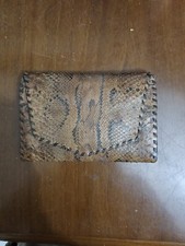 Portafoglio Pelle Di Pitone Vintage Donna 