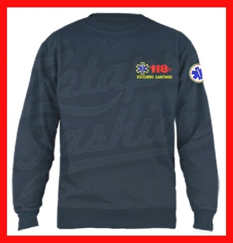 Felpa maglia girocollo 118 - felpa,