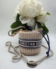 Christian Dior Straw Pouch