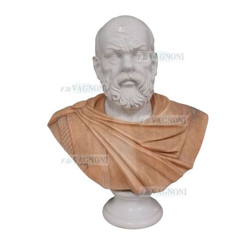 Busto marmo socrate greco - busto,